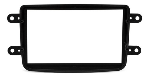 Moldura Painel Dvd 2 Din Kwid 2017 2018 Preto