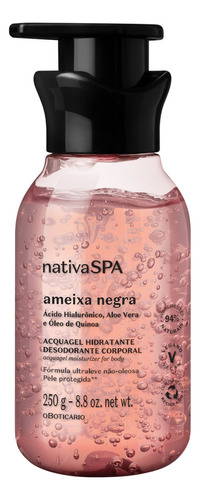 Hidratante Acquagel Nativa Spa Ácido Hialurônico Fragrância Ameixa Negra 250g O Boticário