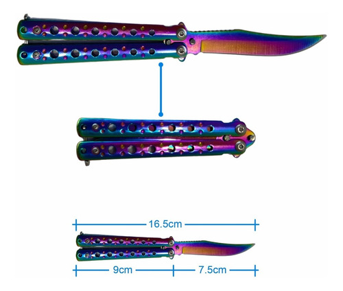 Navaja Mariposa Portátil - Cuchillo De Bolsillo 