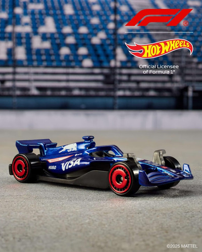 Pack De 5 Autos Formula 1 Oficiales De Hot Wheels Colapinto Azul Marino