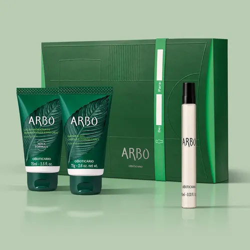 Kit Presente Arbo Masculino Boticário (3 Itens)