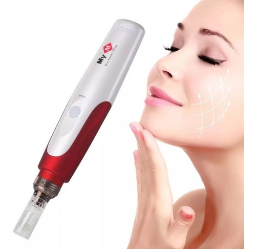 Imagen 2 de 4 de Equipo Dermapen Mym Tratamiento Belleza Facial +10 Cartuchos