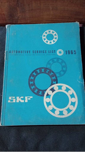  Catalogo Manual Skf Rulemanes Año 1965 