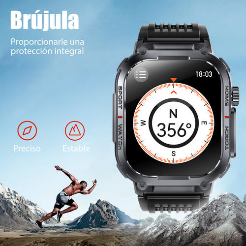 Smartwatch 2.02 Tft S320b 3atm Reloj Deportivo Con Linterna