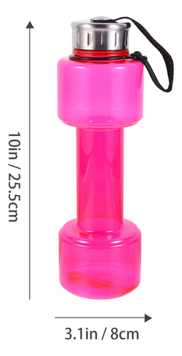 Botella De Agua Creativa, 750 Ml, Con Forma De Mancuerna, 1