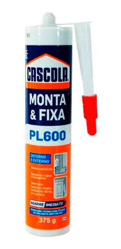 Monta E Fixa Silicione Pl600 Exterior Extraforte375g Cascola