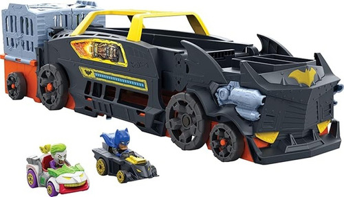 Hot Wheels Pista Batman Vehículo Transformable Y 2 Carros Multicolor