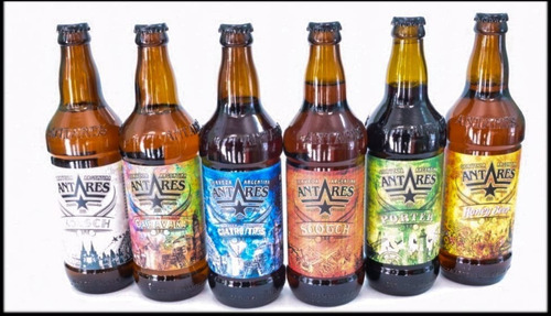 Cerveza Artesanal Antares Caja De 12 Surtido.botellas 500ml