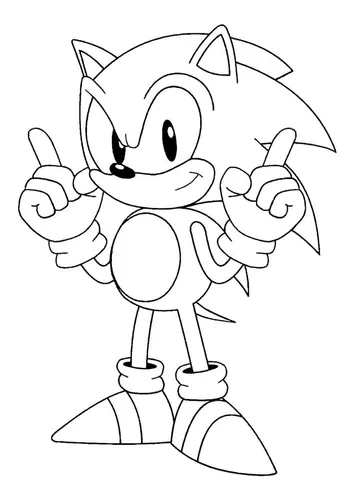 Desenho de Sonic pintado e colorido por Usuário não registrado o