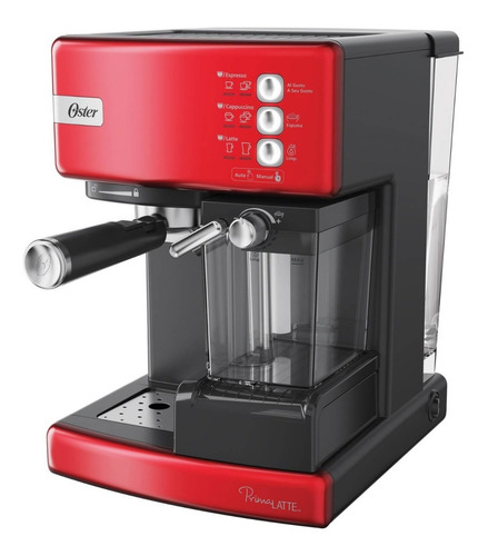 Cafetera Oster Prima Latte Roja Bvstem6603r