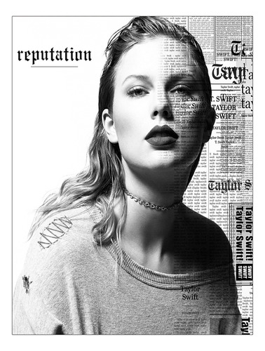 Poster Papel Fotografico Reputation Album Taylor Swift 40x80
