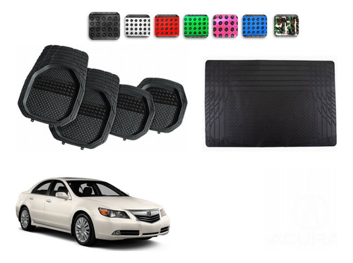 Tapetes 4pz Color 3d + Cajuela Acura Rl 2009 2010 2011 2012