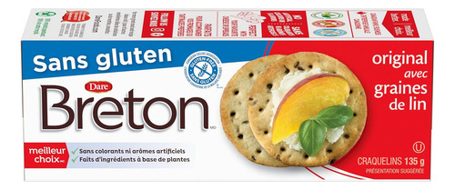 Dare Breton Galletas Originales Con Lino, 4.76 Oz