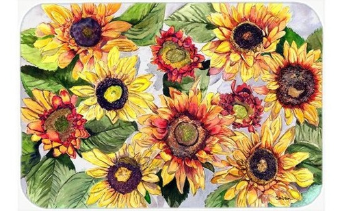 Carolines Treasures Sunflowers Glass Tabla De Cortar Large M