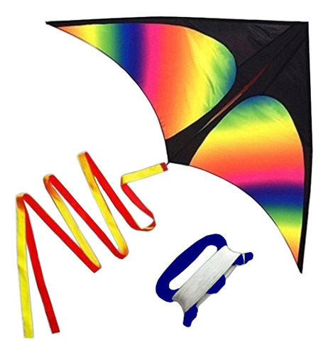 Cuerda Kite Colorful Kite Delta Para Adultos Con Cometas De