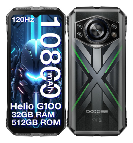 Teléfono Robusto Doogee S Cyber Pro 32 Gb+512 Gb 10800 Mah Android