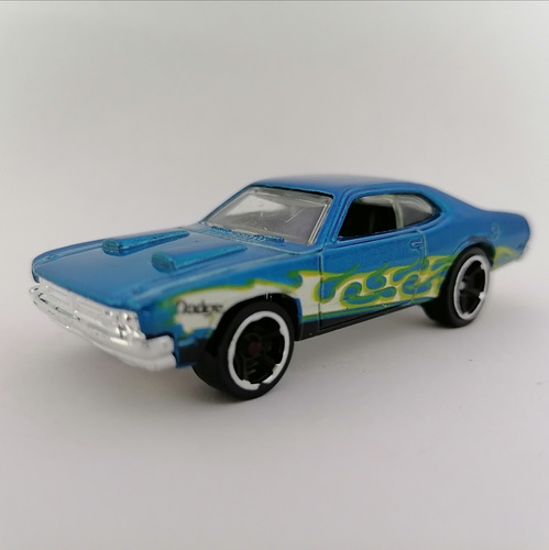 Hot Wheels 71 Dodge Demon Muscle Flamas Azul 