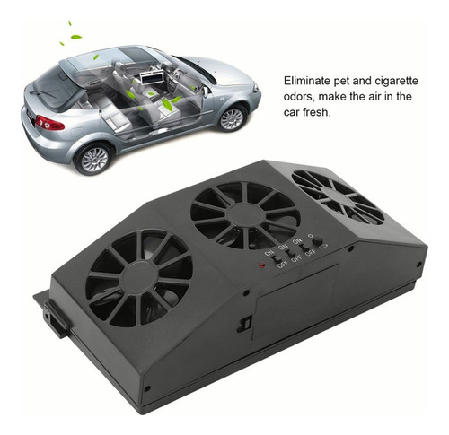 Portátil Solar Coche Ventilador Automóvil Ventilación Ve