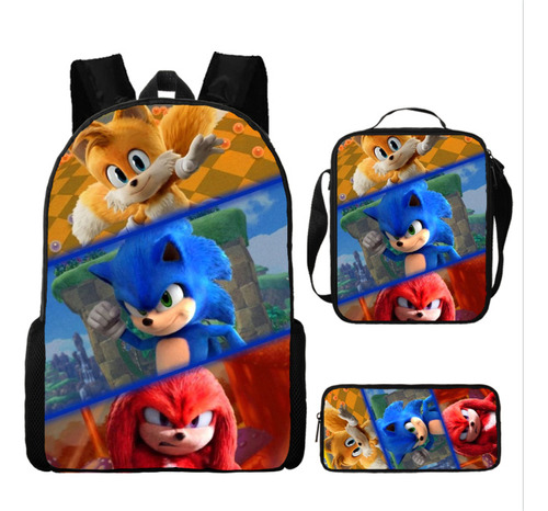 Fuente Fabricante Sonic Sonic Schoolbag Primar De Tres Pieza