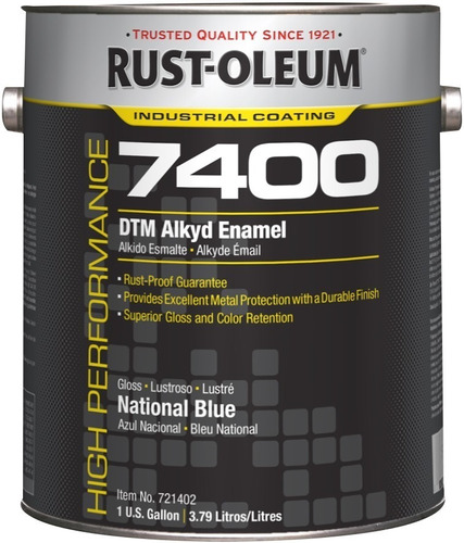 Rustoleum 7400 Esmalte Anticorrosivo Azul Nacional 3.78 L