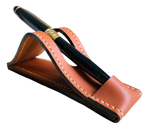 Leather Fountain Pen Stand, Leather Pen Holder Office Pen St