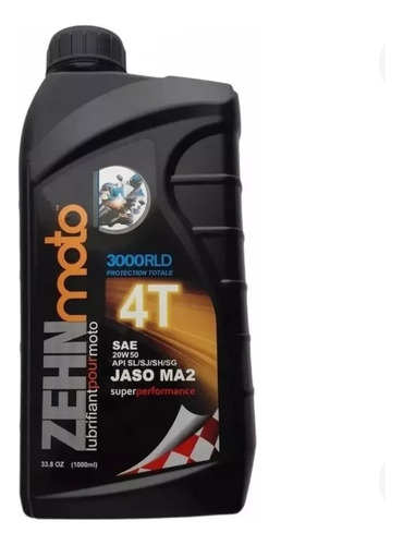 X2 Aceite 20w50 Motocicleta 4t Mineral Zehn Moto