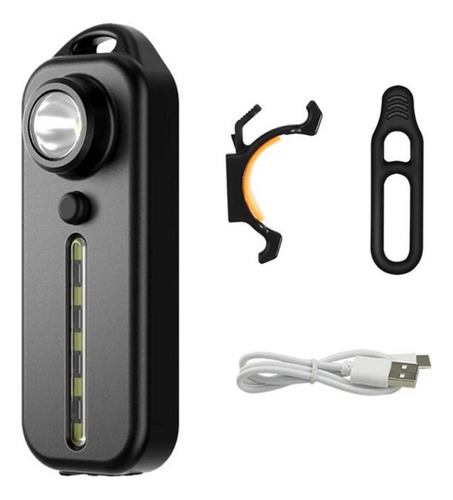A Linterna Táctica Recargable Led Trasera Para Bicicleta Con