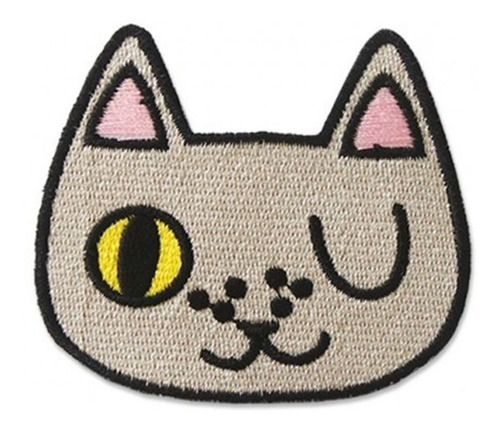 Parche Bordado Aplique Gato Cat Gatito Mod 18