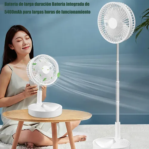Turbo Ventilador De Pedestal Silencioso 3 En 1 Plegable