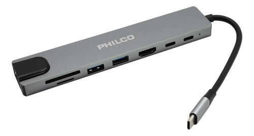 Hub Adaptador Multifuncion 8 En 1 Usb-c Philco