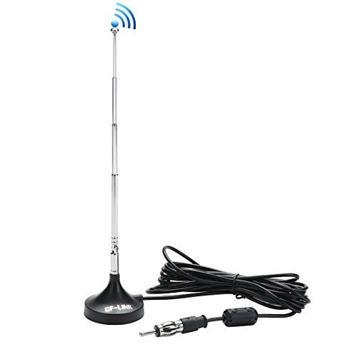 Antena Con Base Magnética Gf-link Am/fm Para Carro Camión