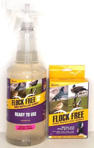 Paquete De Spray Repelente De Aves Flock Free