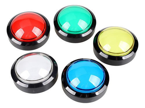 Pulsador Led Arcade Buttons Con Forma De Cúpula De 60 Mm Y 2