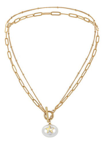 ( Collar De Acero Inoxidable Con Forma De Estrella De