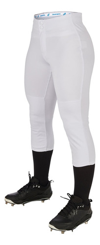 Pantalon Softbol Champro Bp39 Blanco Corto Niña