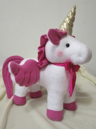 Peluche De Unicornio Grande Niña O Niño.juguete. Mide 40 Cm