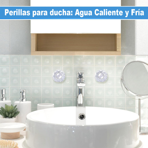 Juego De 2 Manerales De Acrílico Regadera Colores