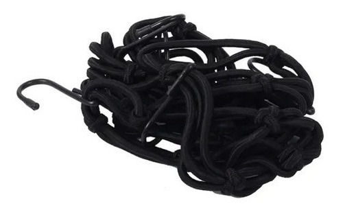 Imagen 3 de 4 de Pulpo Malla Amarre Moto Equipaje 30x30 Negro