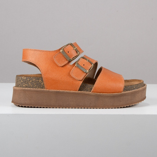 Imagen 3 de 7 de Sandalias Cuero Mujer Moda Livianas Con Tiras Citadina Liv