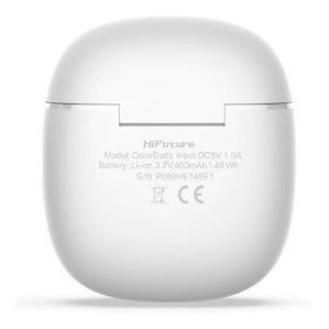 Imagen 3 de 3 de Auriculares in-ear inalámbricos HiFuture ColorBuds blanco