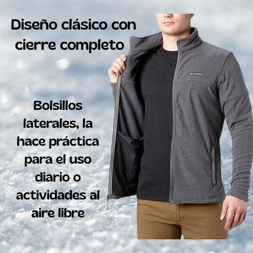 Campera Polar Columbia Térmica Ultra Liviana Hombre