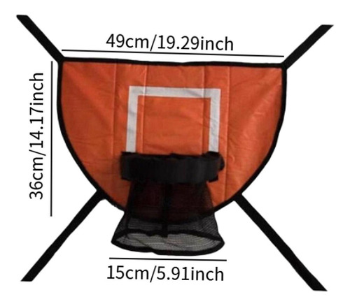 Juego De Aro De Baloncesto Con Baloncesto Amarillo