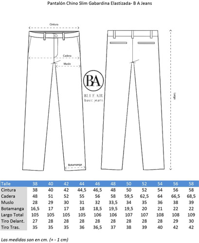 Imagen 5 de 6 de Pantalon Slim Elastizado - Blue Air Jeans