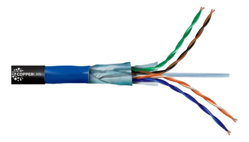 Cabo Lan 4x23 Cat6 F/utp Externo Blindado 100m - 100 Metros