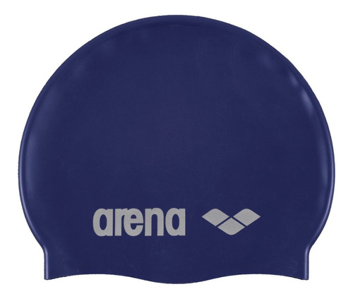 Gorra De Entrenamiento Arena Classic Silicone Color Azul marino Diseño de la tela Liso Talla UNI
