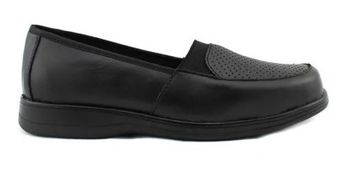 Zapato Mujer Piel Canela 8001 Piel Borrego Confort Negro