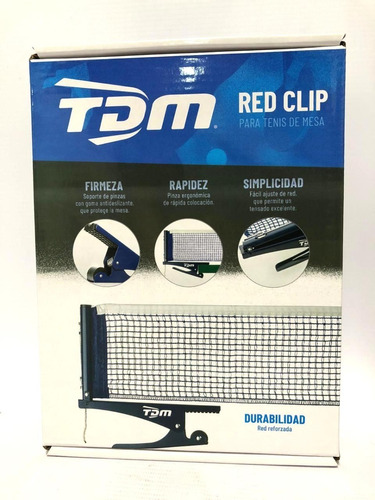 Red Tenis De Mesa Tdm Clip Regulable Ping Pong Olivos
