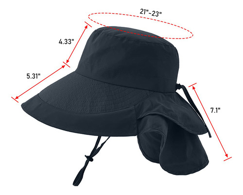 Gorra De Senderismo Para Mujer Con Ala Ancha Upf 50+