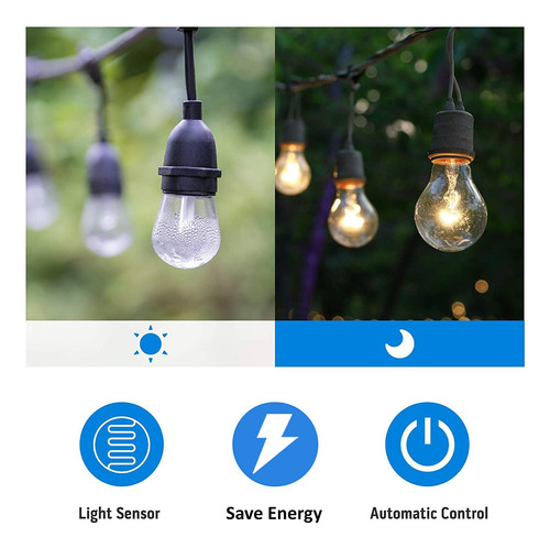 Sensor De Luz Tiffcofio 15a Del Anochecer Al Amanecer Con Sa