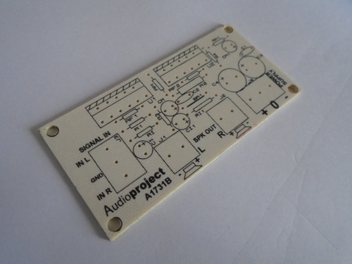 Imagen 1 de 5 de Circuito Impreso Amplificador 68+68 W C/ Lm3886 Audioproject